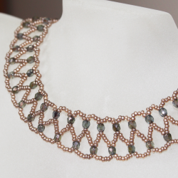 Necklace - Dentelle Chesna - Necklace - Laiton bronze